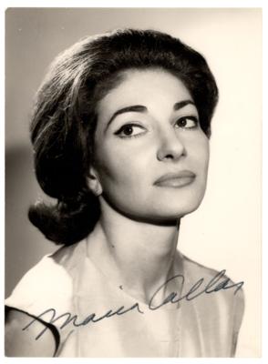 Lot #6220 Maria Callas Signed Photograph