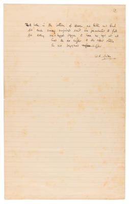 Lot #6072 W. H. Auden Autograph Poem Signed - 'In the Square' - Image 2