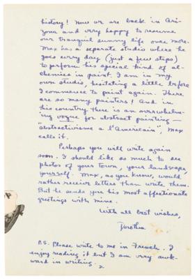 Lot #6033 Dorothea Tanning Autograph Letter Signed with Original Collages - Image 3