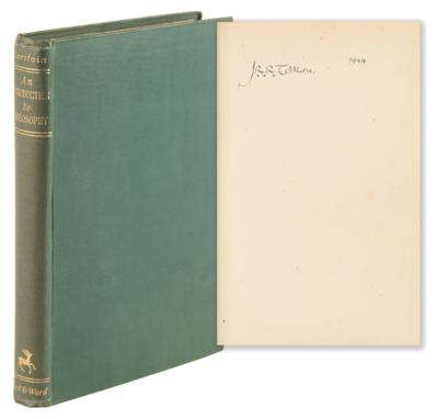Lot #6153 J. R. R. Tolkien's Personal 'Introduction to Philosophy' Book and Handwritten Notes for Royal Navy and Air Force Cadet Courses - Image 2