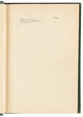 Lot #6153 J. R. R. Tolkien's Personal 'Introduction to Philosophy' Book and Handwritten Notes for Royal Navy and Air Force Cadet Courses - Image 4