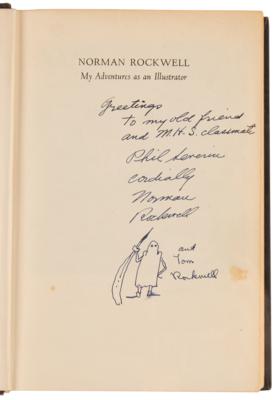 Lot #6028 Norman Rockwell Signed Book with Sketch - My Adventures as an Illustrator - Image 4