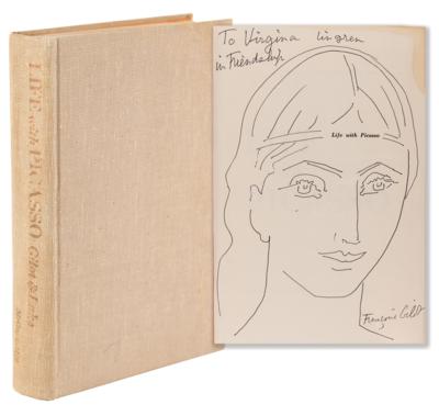Lot #6011 Francoise Gilot Signed Book with Sketch - Life with Picasso - Image 1