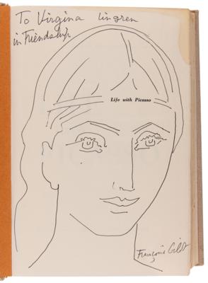 Lot #6011 Francoise Gilot Signed Book with Sketch - Life with Picasso - Image 4