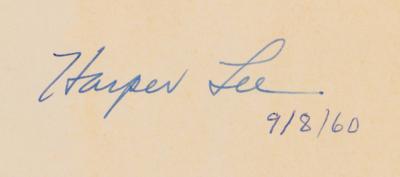 Lot #6116 Harper Lee Signed Book - To Kill a Mockingbird - Image 2