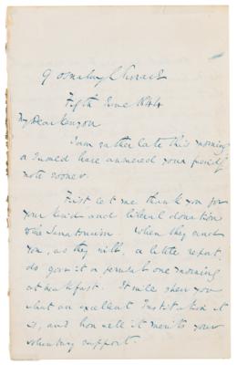Lot #6087 Charles Dickens Autograph Letter Signed on His Novel 'Martin Chuzzlewit' - Image 1