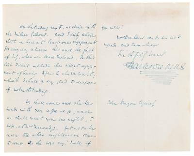 Lot #6087 Charles Dickens Autograph Letter Signed on His Novel 'Martin Chuzzlewit' - Image 2