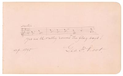 Lot #6240 George F. Root Autograph Musical