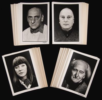 Lot #6001 Artists: (185) Signed Portraits by Heinz Gunter Mebusch, with Joseph Beuys, Keith Haring, Gerhard Richter, and More - Image 6
