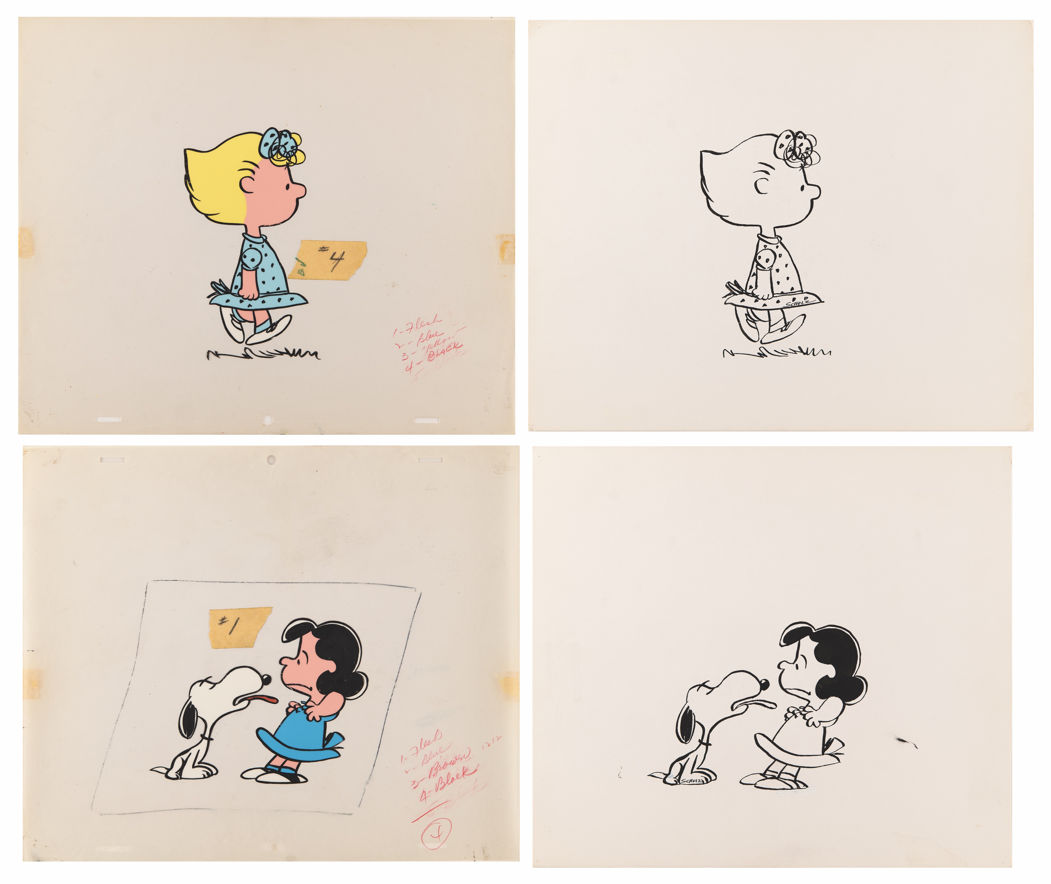 Lot #6030 Charles Schulz (13) Original 'Peanuts' Drawings for Tarzana's 'Snoopy Bridge' - Image 4