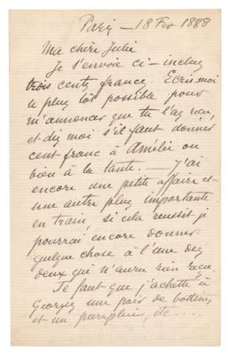 Lot #6026 Camille and Lucien Pissarro Joint Autograph Letters Signed - Image 2
