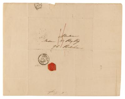 Lot #6146 Stendhal Autograph Letter Signed on Lord Byron, Thomas Moore, and Opium - Image 2