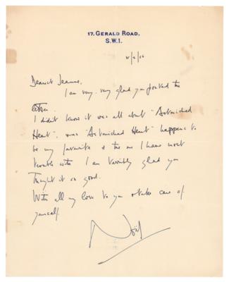 Lot #6170 Noel Coward (2) Autograph Letters Signed and (1) Typed Letter Signed - Image 3