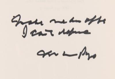Lot #6131 Mario Puzo Signed Book - The Godfather - With Quote: "Make me an offer I can't refuse" - Image 2