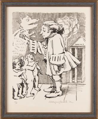 Lot #6138 Maurice Sendak Signed Ltd. Ed. Print - 'Magic Flute (Three Boys)' - Image 2