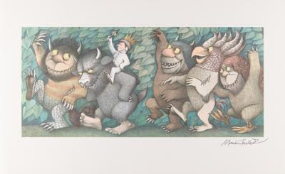 Lot #6139 Maurice Sendak (4) Signed Prints from 'Where the Wild Things Are' - Image 3