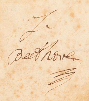 Lot #6218 Ludwig van Beethoven Autograph Letter Signed to His Secretary - Image 3