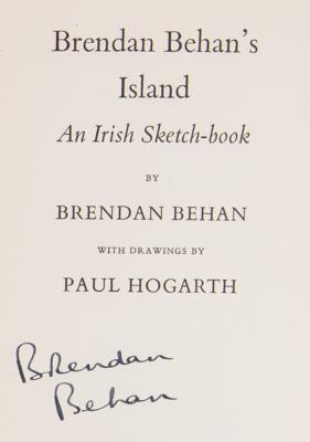 Lot #6160 Brendan Behan Signed Book - Brendan Behan's Island - Image 2