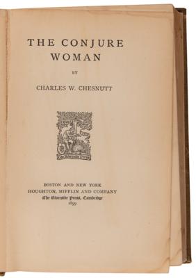 Lot #6076 Charles W. Chesnutt: The Conjure Woman (First Edition) - Image 2