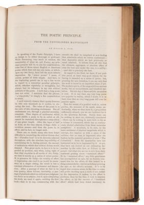 Lot #6129 Edgar Allan Poe: First/Early Appearances of 'A Tale of the Ragged Mountains,' 'Marginalia,' 'Annabel Lee,' and Others - Image 6