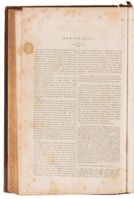 Lot #6129 Edgar Allan Poe: First/Early Appearances of 'A Tale of the Ragged Mountains,' 'Marginalia,' 'Annabel Lee,' and Others - Image 7