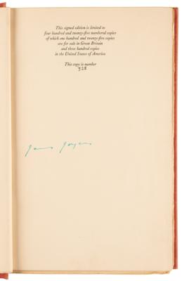 Lot #6112 James Joyce Signed Ltd. Ed. Book - Finnegans Wake - Image 4