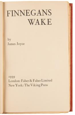 Lot #6112 James Joyce Signed Ltd. Ed. Book - Finnegans Wake - Image 5