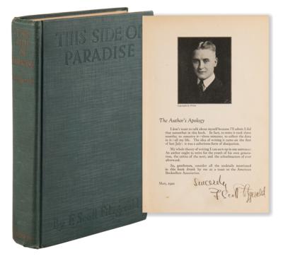 Lot #6093 F. Scott Fitzgerald Signed Book - This