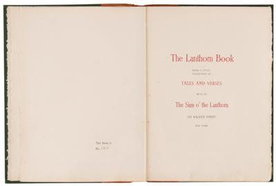 Lot #6084 Stephen Crane Signed Ltd. Ed. Book - The Lanthorn Book - Image 5