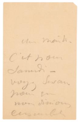 Lot #6034 Henri de Toulouse-Lautrec Autograph