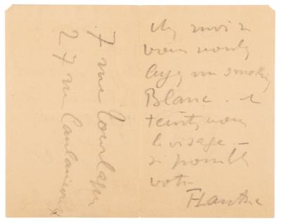 Lot #6034 Henri de Toulouse-Lautrec Autograph Letter Signed - Image 2