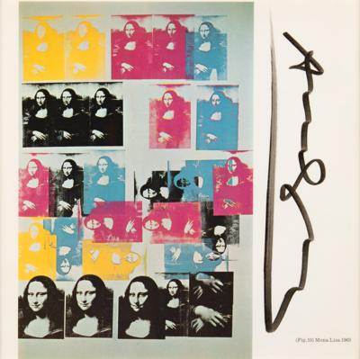 Lot #6039 Andy Warhol Signed Book Page of ‘Colored