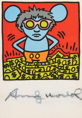 Lot #6041 Andy Warhol Signed Postcard - 'Andy