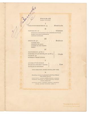 Lot #6238 Ignace J. Paderewski Signed Program - Image 2