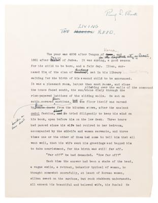 Lot #6074 Pearl S. Buck Hand-Corrected and Signed Typed Draft for The Living Reed - Image 4