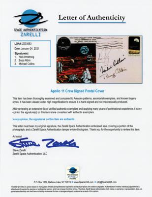 Lot #7530 Apollo 11 Crew-Signed 'Type 1' Insurance Cover - Image 2