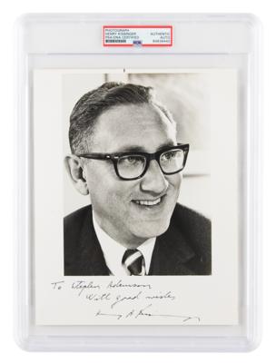 Lot #7107 Henry Kissinger Signed Photograph