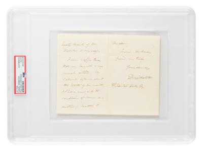 Lot #7139 Daniel Webster Autograph Letter Signed - Image 1