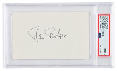Lot #7436 Wizard of Oz: Ray Bolger Signature - PSA MINT 9 - Image 1