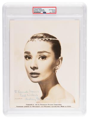 Lot #7384 Audrey Hepburn Signed Photograph