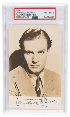 Lot #7420 Laurence Olivier Signed Photograph - PSA