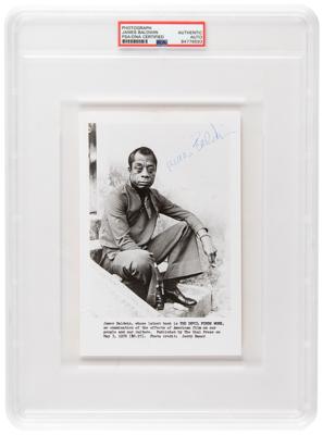 Lot #7234 James Baldwin Signed Photograph