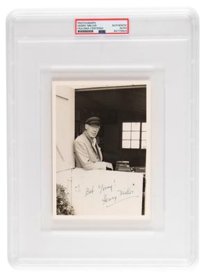 Lot #7246 Henry Miller Signed Photograph