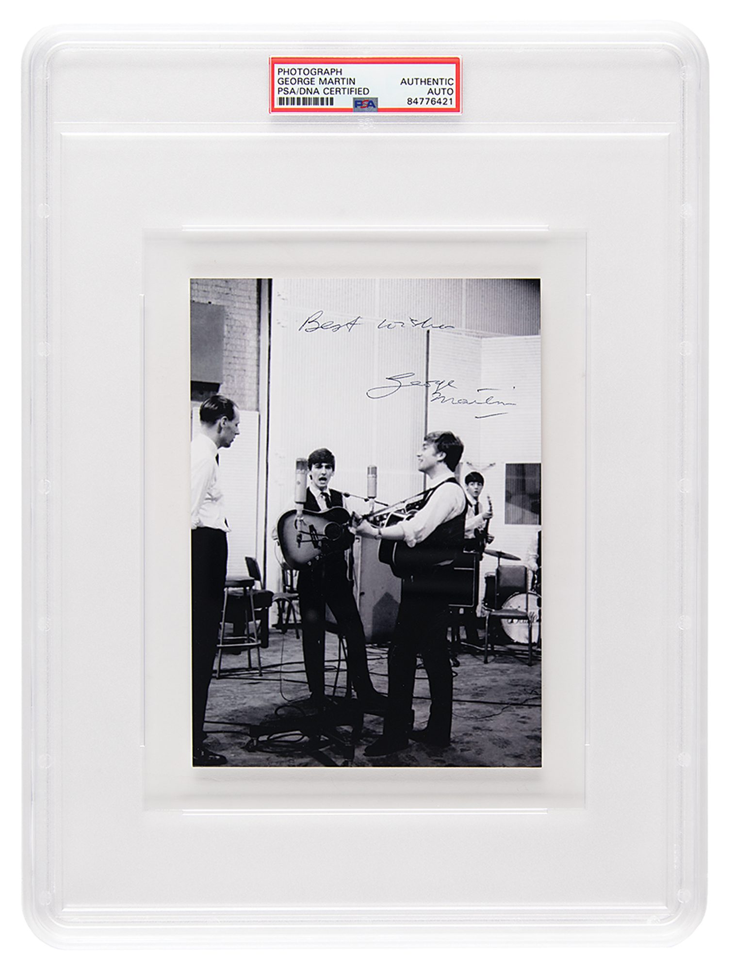 Lot #7309 Beatles: George Martin Signed Photograph