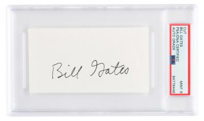Lot #7093 Bill Gates Signature - PSA MINT 9