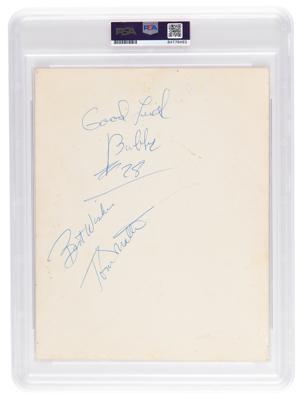 Lot #7526 Johnny Unitas Signed Photograph - Image 2