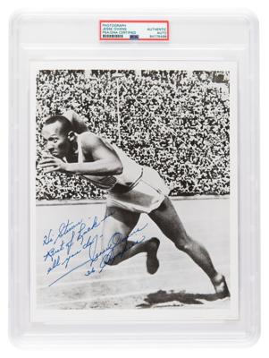 Lot #7503 Jesse Owens Signed Photograph