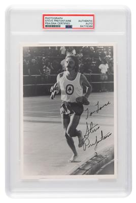 Lot #7449 Steve Prefontaine Signed Photograph