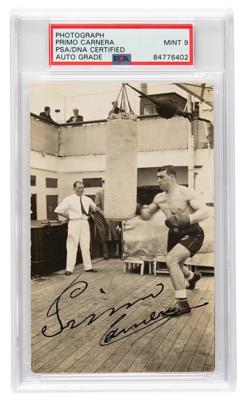 Lot #7465 Primo Carnera Signed Photograph - PSA