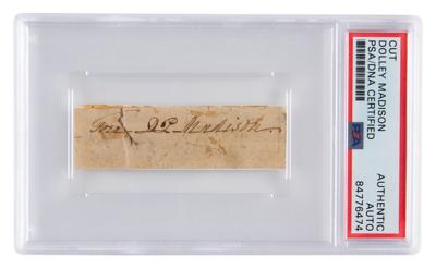 Lot #7053 Dolley Madison Signature